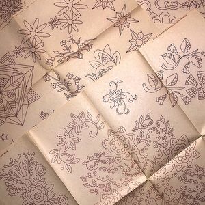 Vintage Gemtex Transfers - 5 Sheets, 60 Images